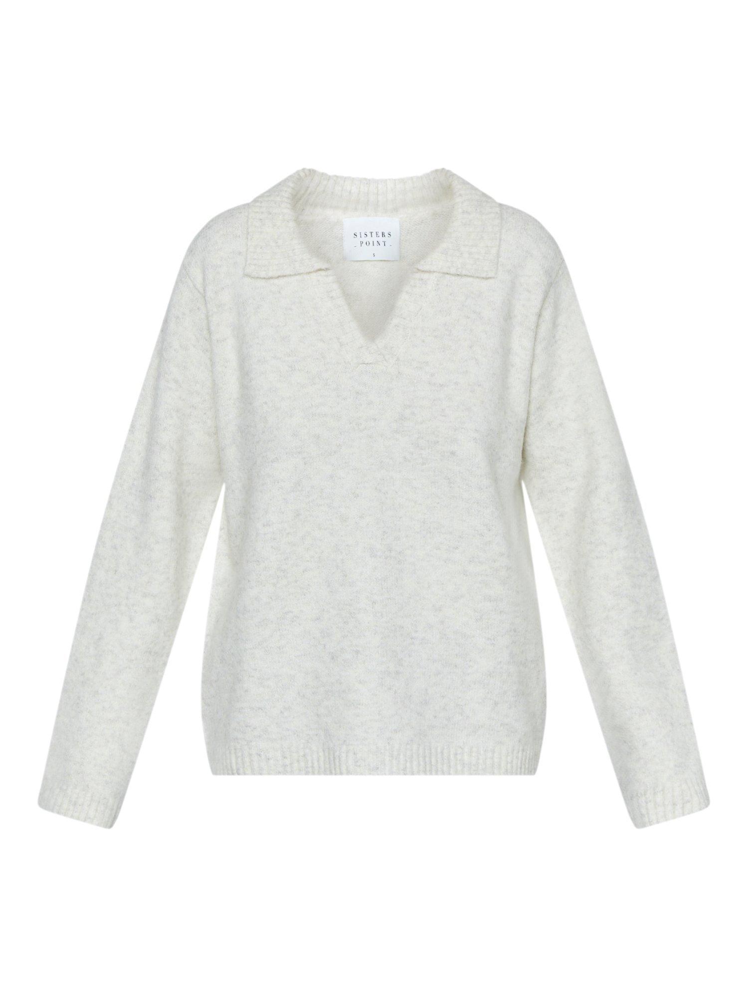 Product image 3 of 4, which shows Sisters Point Lisea Jumper, Cream Melange, L