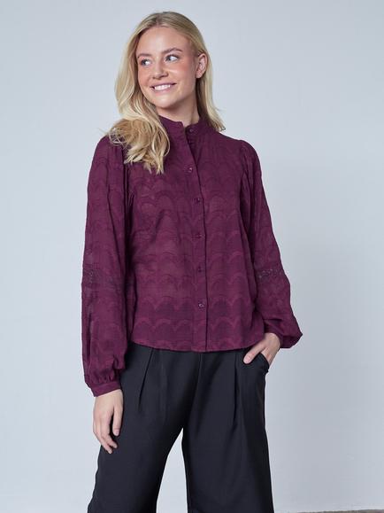 Sisters Point Etsa Shirt, Dark Bordeaux, Dark Bordeaux
