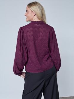 Sisters Point Etsa Shirt, Dark Bordeaux - view 2, Dark Bordeaux