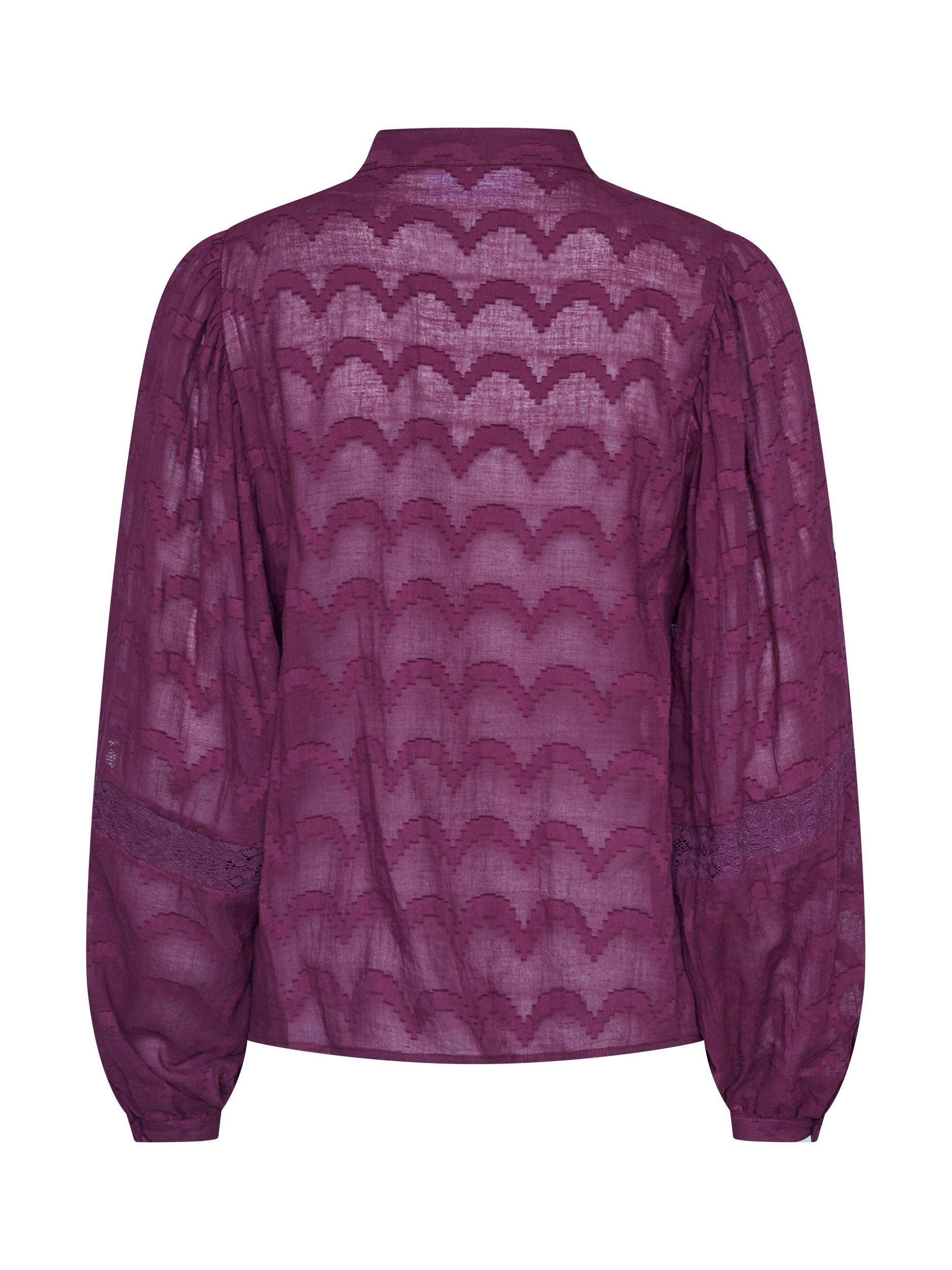 Product image 4 of 4, which shows Sisters Point Etsa Shirt, Dark Bordeaux, XS