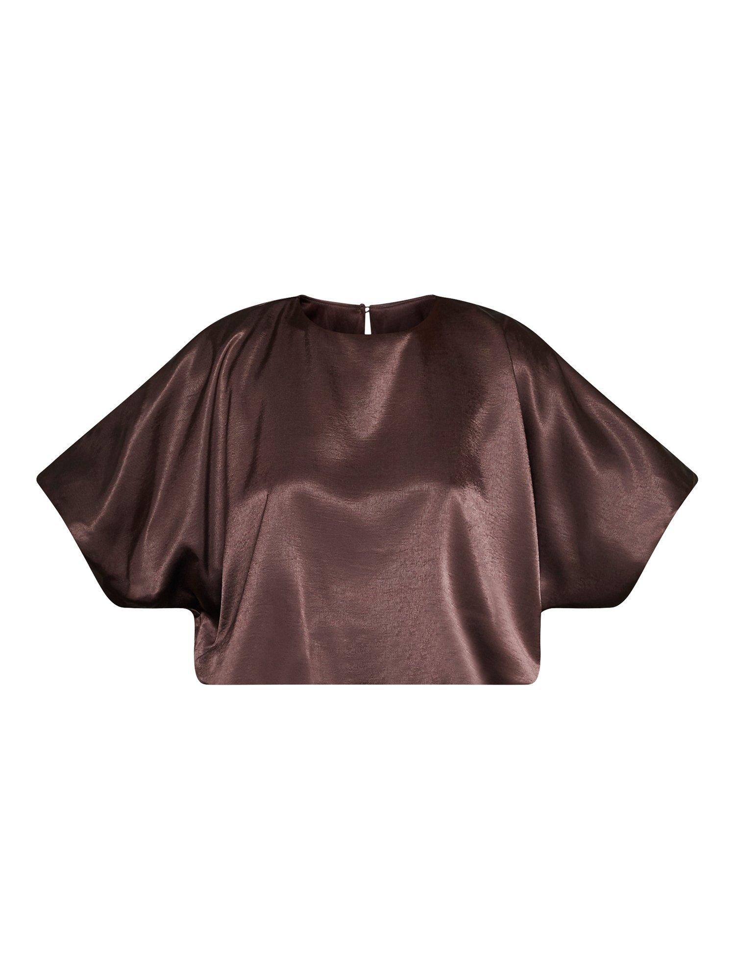 Product image 3 of 4, which shows Sisters Point Gufo Blouse, Brown, XS