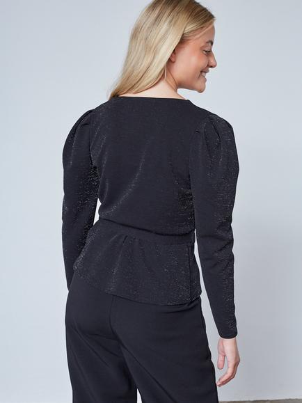 Sisters Point Nasa Blouse, Black/Silver - view 2, Black/Silver