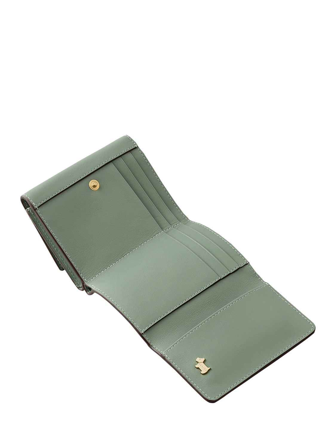 Product image 3 of 4, which shows Radley Pockets Tri Fold Leather Purse, Pistachio