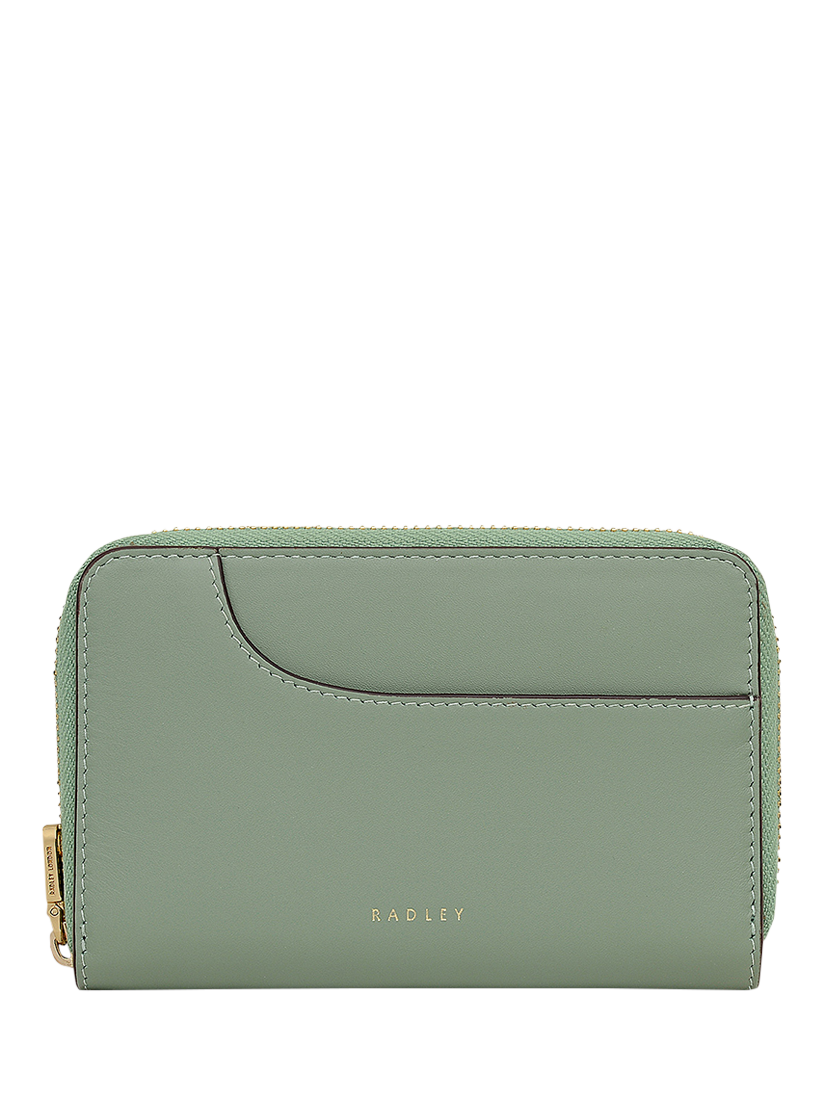 Product image 1 of 3, which shows Radley Pockets Medium Leather Wallet, Pistachio