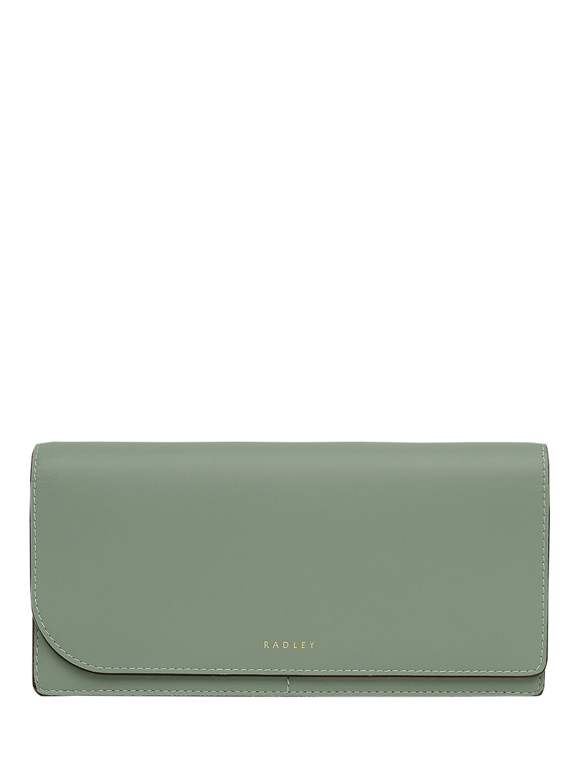 Product image 1 of 4, which shows Radley Pockets Large Leather Purse, Pistachio