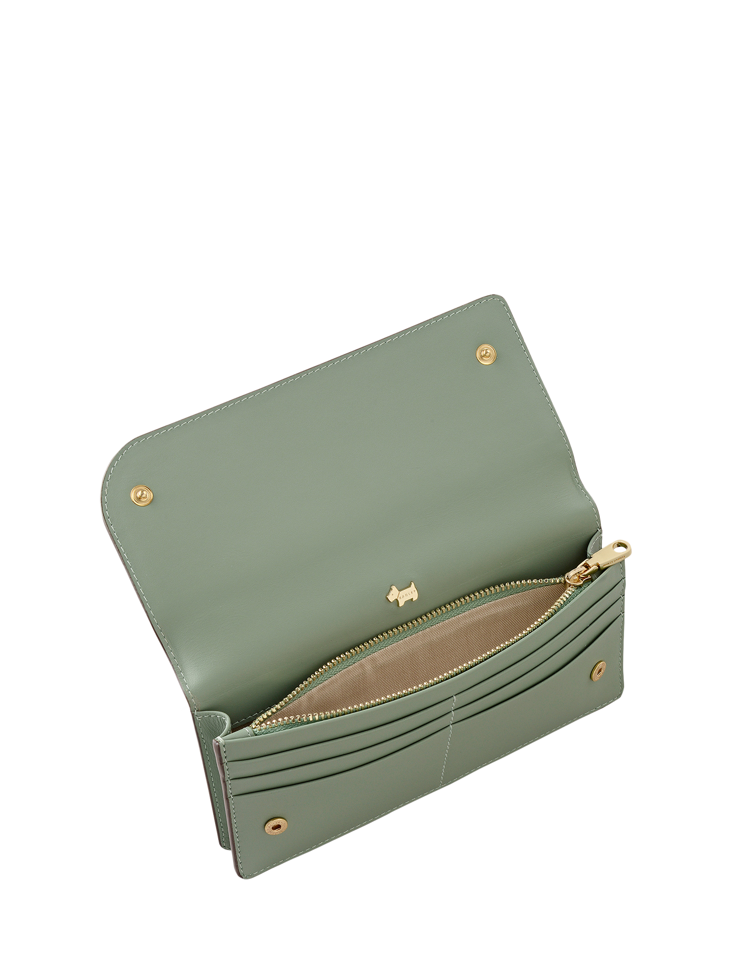 Product image 4 of 4, which shows Radley Pockets Large Leather Purse, Pistachio