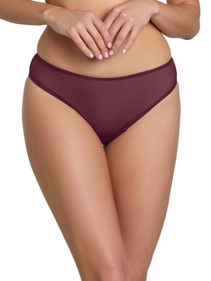 Heist The Sheer Brief, Burgundy