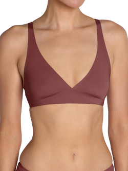 Heist The Smooth High Apex Bralette, Hot Chocolate