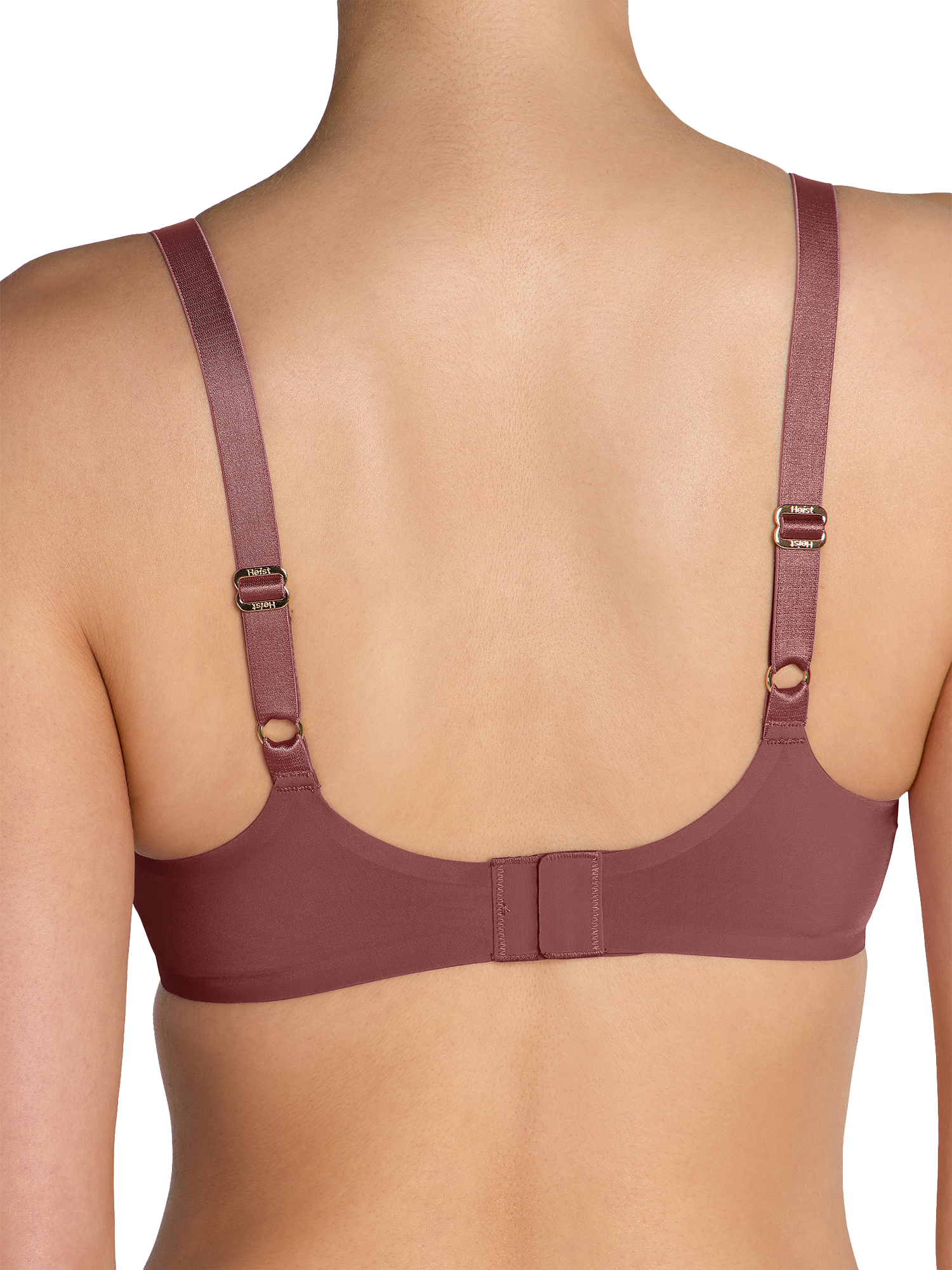 Product image 3 of 4, which shows Heist The Smooth High Apex Bralette, Hot Chocolate, XS