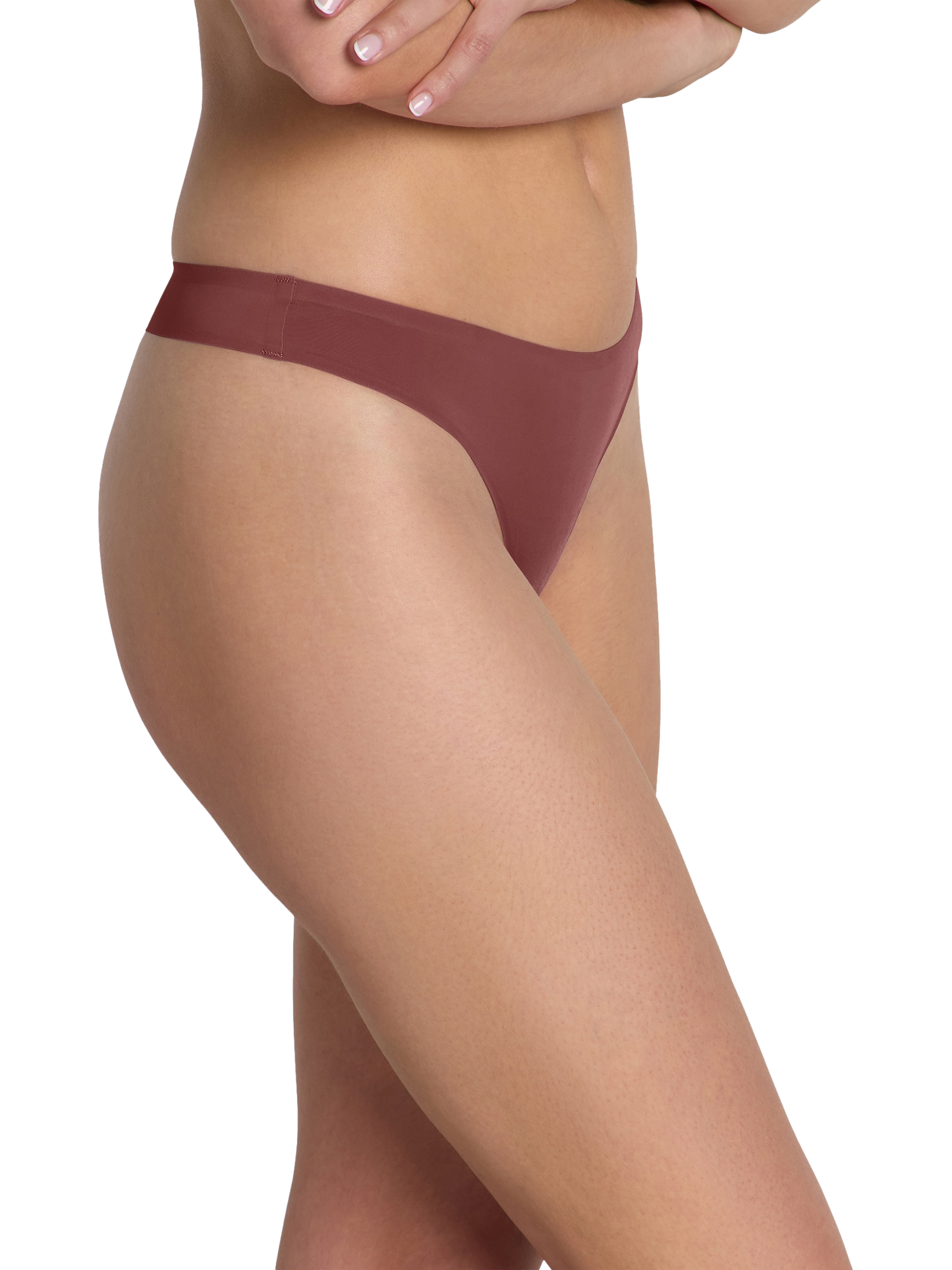 Product image 3 of 4, which shows Heist The Smooth Thong, Hot Chocolate, XS