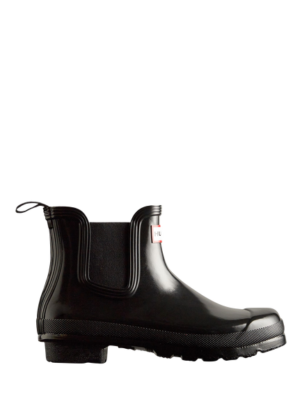 Hunter Original Chelsea Gloss Boots, Black, Black
