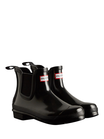 Hunter Original Chelsea Gloss Boots, Black - view 2, Black