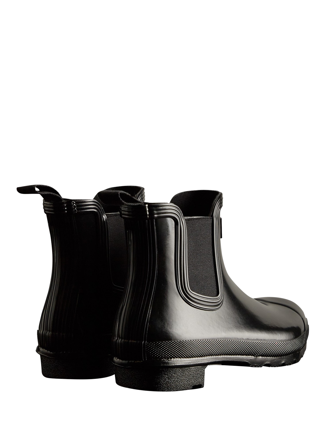 Product image 3 of 4, which shows Hunter Original Chelsea Gloss Boots, Black, 4