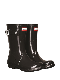 Hunter Original Short Rain Boots, Black - view 2, Black