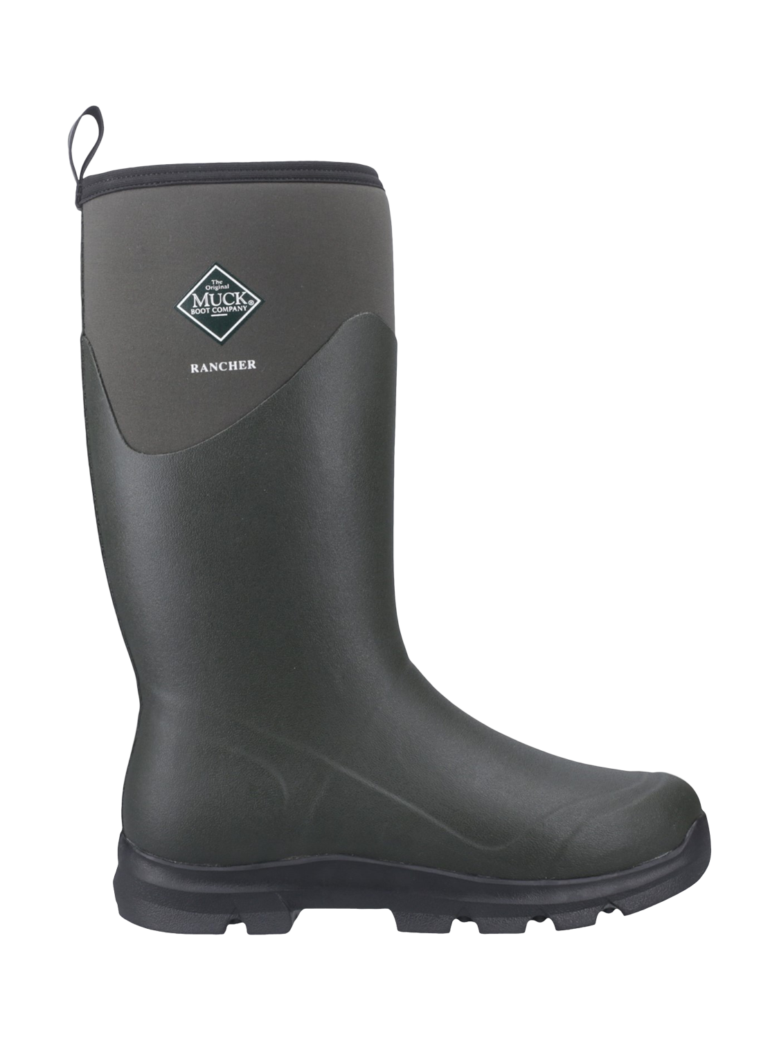 Product image 1 of 4, which shows Muck Rancher Wellington Boots, Olive, 6