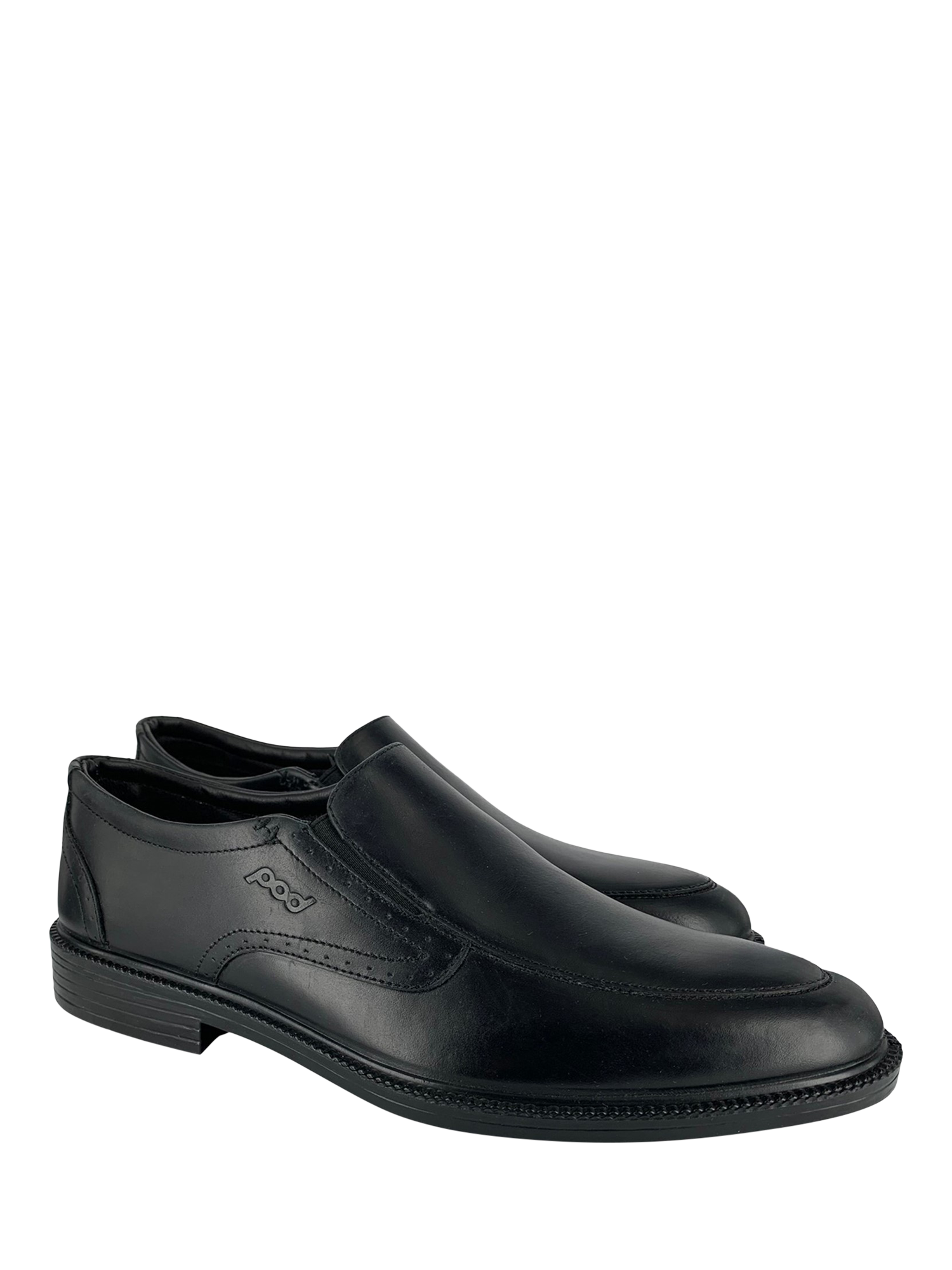 Product image 2 of 4, which shows Pod Mendes Leather Slip-On Shoes, Black, 6