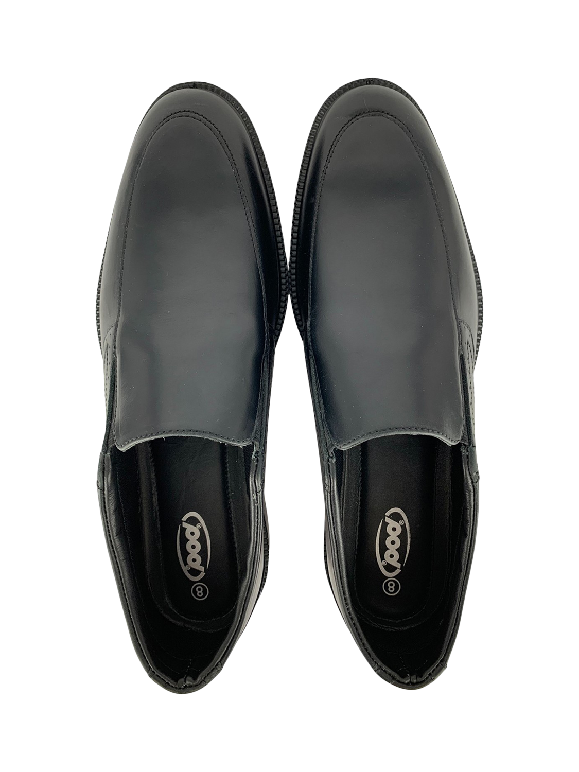 Product image 4 of 4, which shows Pod Mendes Leather Slip-On Shoes, Black, 6