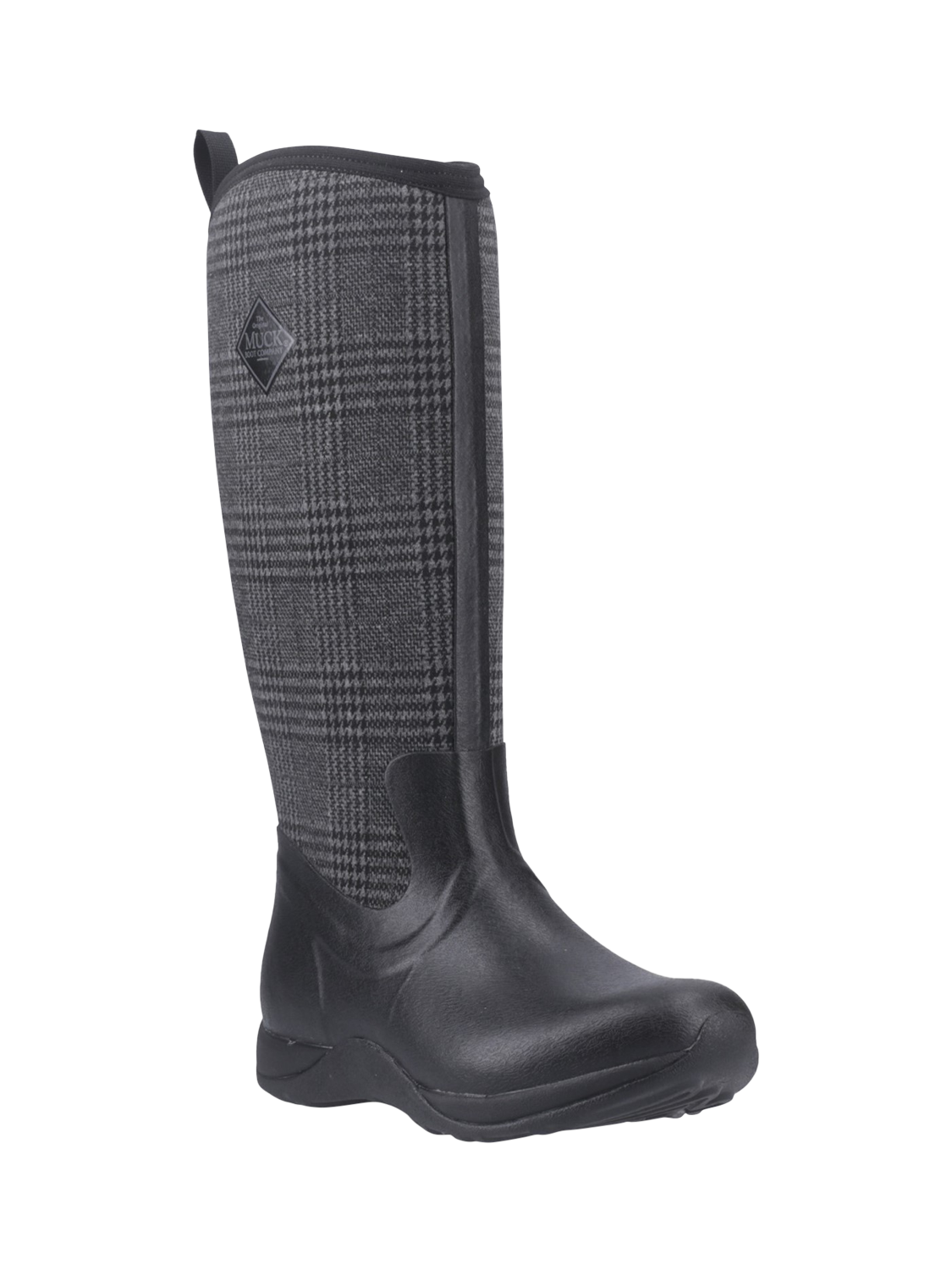 Product image 2 of 4, which shows Muck Arctic Adventure Wellington Boots, Black/Plaid, 3