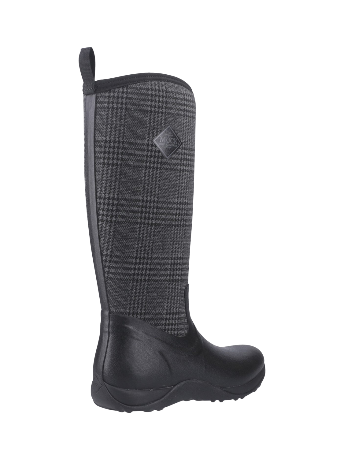 Product image 3 of 4, which shows Muck Arctic Adventure Wellington Boots, Black/Plaid, 3