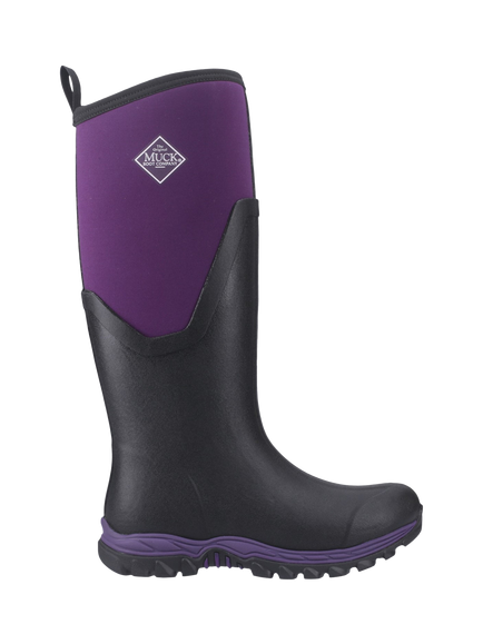 Muck Arctic Sport II Tall Wellington Boots, Black/Acai