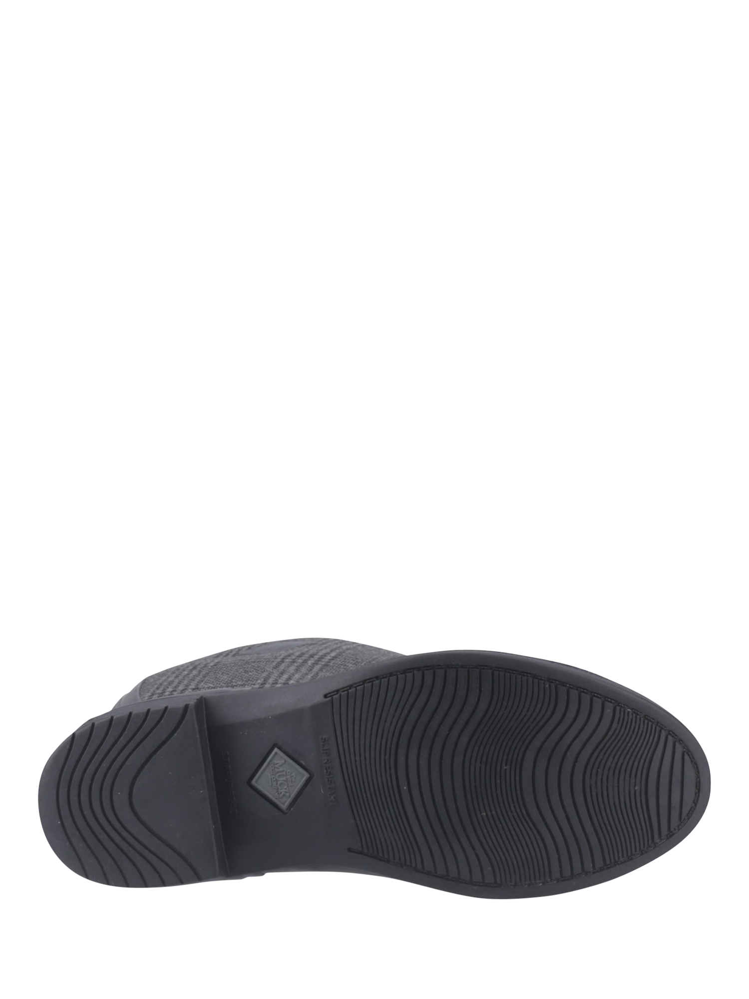 Product image 4 of 4, which shows Muck Derby Tall Wellington Boots, Black/Plaid, 3