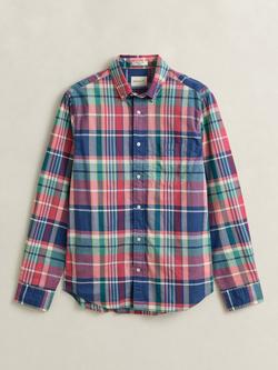 GANT Cotton Check Shirt, Rose Red, Rose Red