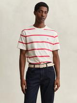 GANT Striped T-Shirt, Creamed White