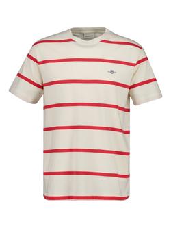 GANT Striped T-Shirt, Creamed White, Creamed White