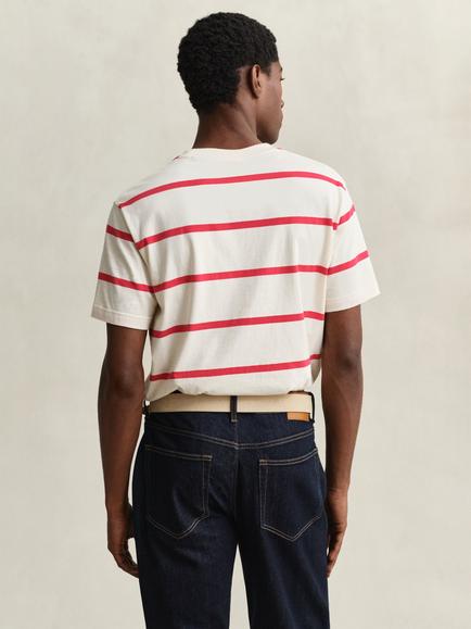 GANT Striped T-Shirt, Creamed White - view 2, Creamed White