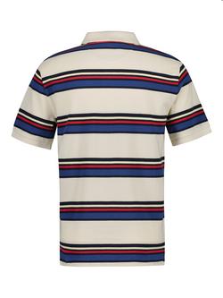 GANT Cotton Stripe Polo Top, Creamed White - view 2, Creamed White