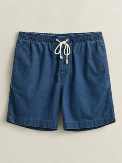 GANT Cotton Regular Denim Shorts, Mid Blue, Mid Blue