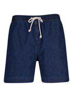 GANT Cotton Regular Denim Shorts, Mid Blue - view 2, Mid Blue