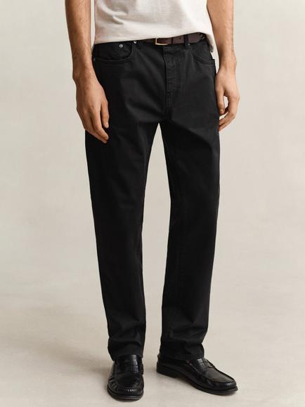 GANT Regular Fit Desert Jeans, Black