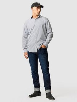 Rodd & Gunn Wiltshire Pure Cotton Long Sleeve Shirt, Porcelain - view 2, Porcelain