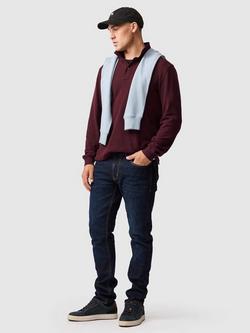 Rodd & Gunn Gunn Cotton Slim Fit Long Sleeve Polo Shirt - view 2, Black Fig