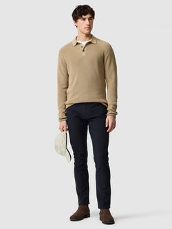 Rodd & Gunn Eastern Bush Knitted Cotton Polo Neck Jumper - view 2, Camel