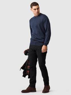 Rodd & Gunn York Bay Merino Wool Jumper - view 2, Midnight