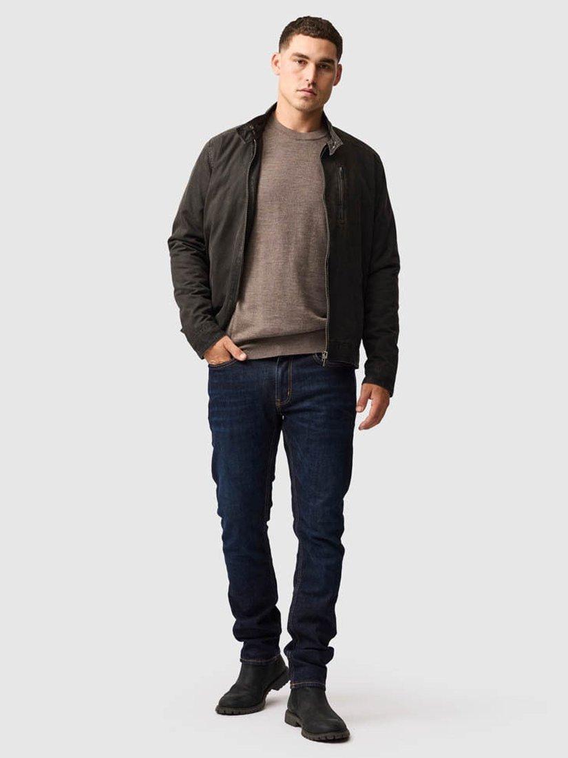 Product image 2 of 6, which shows Rodd & Gunn York Bay Merino Wool Jumper, Sable, XS