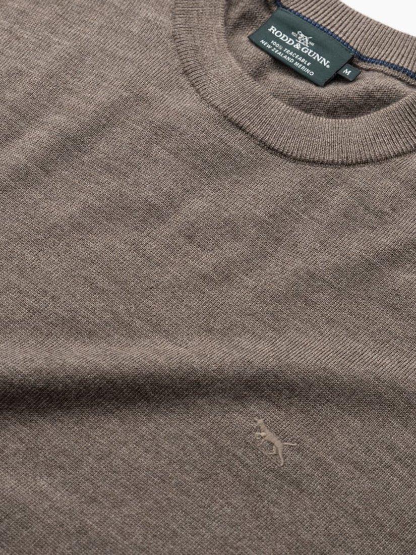 Product image 5 of 6, which shows Rodd & Gunn York Bay Merino Wool Jumper, Sable, XS