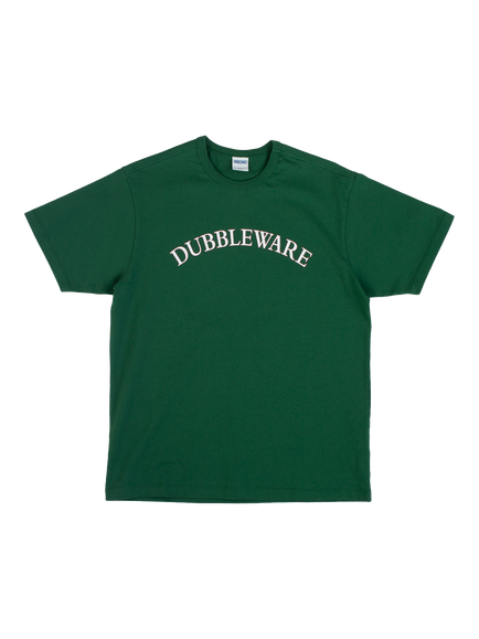 Dubbleware Cotton Regular Fit Graphic Logo T-Shirt, Dark Green, Dark Green