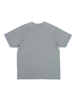 Dubbleware Cotton Regular Fit Script Logo T-Shirt, Heather Grey - view 2, Heather Grey