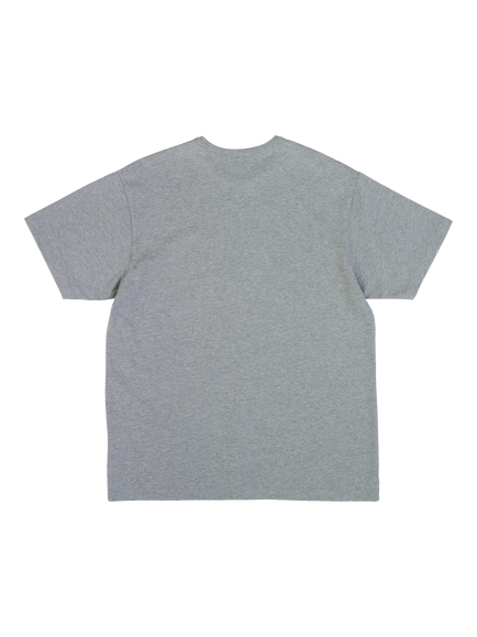 Dubbleware Cotton Regular Fit Script Logo T-Shirt, Heather Grey - view 2, Heather Grey