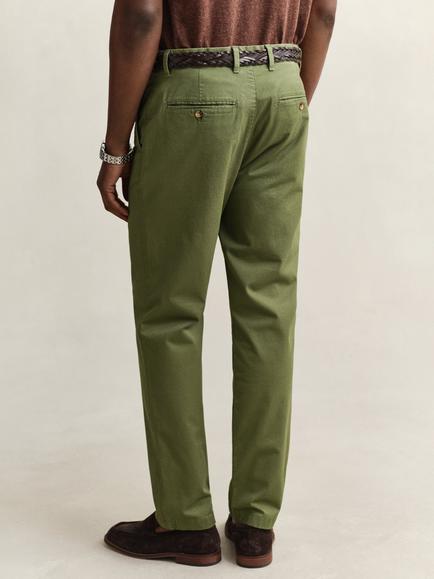 GANT Classic Stretch Cotton Regular Fit Chinos, Dry Herb Green - view 2, Dry Herb Green