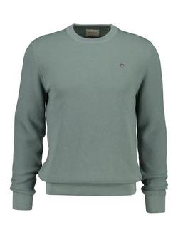 GANT Cotton Blend Waffle Knit Jumper, Ceramic Grey, Ceramic Grey