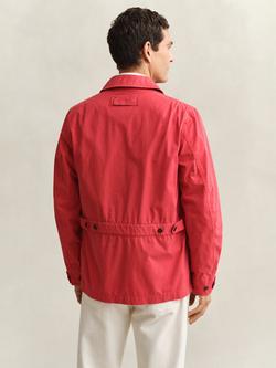 GANT Garment-Dyed Decker Windbreaker Jacket, Rose Red - view 2, Rose Red