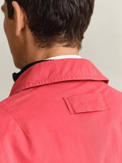 GANT Garment-Dyed Decker Windbreaker Jacket, Rose Red - view 2, Rose Red