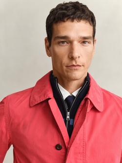 GANT Garment-Dyed Decker Windbreaker Jacket, Rose Red, Rose Red