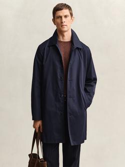 GANT Cotton Blend Car Coat, Evening Blue, Evening Blue
