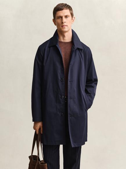 GANT Cotton Blend Car Coat, Evening Blue, Evening Blue