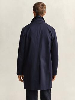 GANT Cotton Blend Car Coat, Evening Blue - view 2, Evening Blue